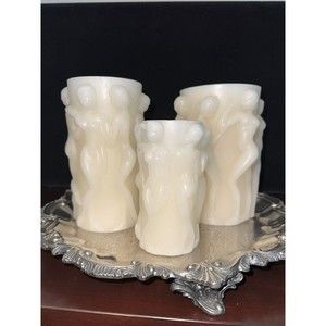 Intira By The Candle Factory Sculpted Women Candles Art Nouveau Set Of 3